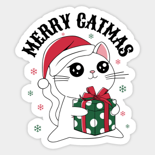 Merry Catmas Sticker